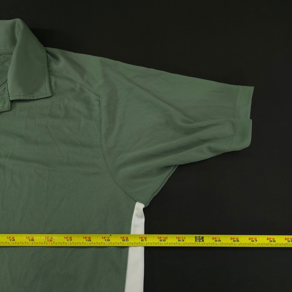 Zero Restriction Tour Series Golf Polo Shirt Mens Medium Green Solid Performance - Picture 4 of 9